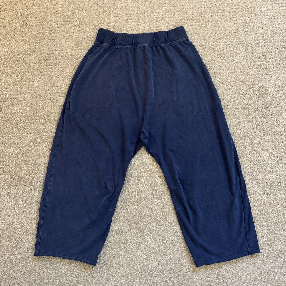 Free People Movement Pants Womens Sz Small Blue Harem Dropped Crotch Cropped